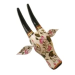 Rustic Wooden Cow Head Wall Art