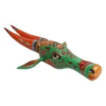 Indian Handcrafted Wooden Cow Head Wall Hanging