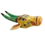 Premium Hand-Carved Wooden Cow Head Wall Art