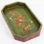 Solid Mango Wood Four Corner Serving Tray