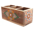 Handcrafted Mango Wood Knife & Spoon Organizer