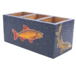 Designer Mango Wood Hand-Painted Spoon Stand