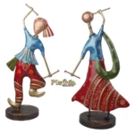 Traditional Iron Lady Musician Figurine Set